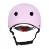 Kask rowerowy dla dziecka dziecięcy regulowany LED M 55-58cm fioletowy
